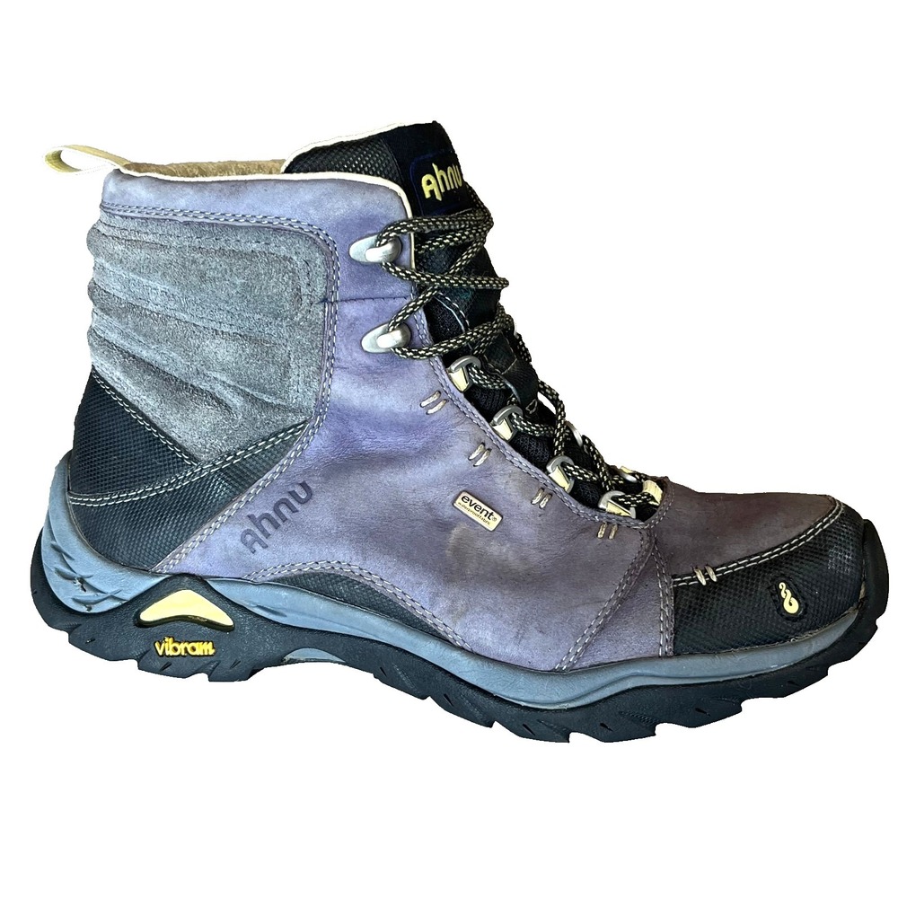 Ahnu Montara Waterproof Mid Hiking Boots Lilac Gray Womens 9 UK 7.5 EU 40